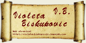 Violeta Biskupović vizit kartica